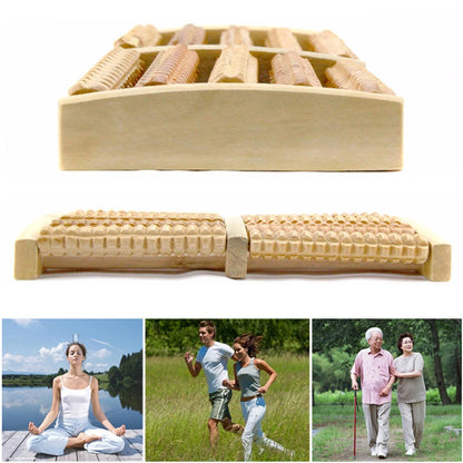 Wooden Foot Roller Wood Care Massage Reflexology Muscle Relax Massager