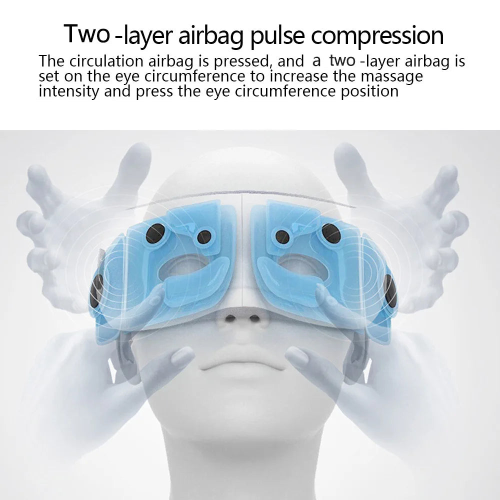 Eye Massager 6D Smart Airbag Vibration Bluetooth Eye Care Instrument