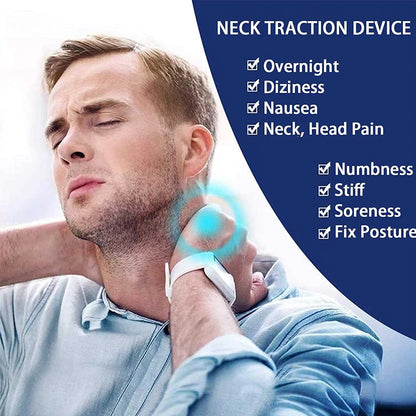 Inflatable Neck Stretcher Collar for Chronic Neck & Shoulder Alignment Pain