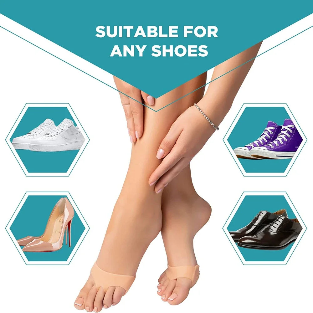 Silicone Metatarsal Pads Toe Separator Pain Relief Foot Pads Orthotics Foot Massage Insoles