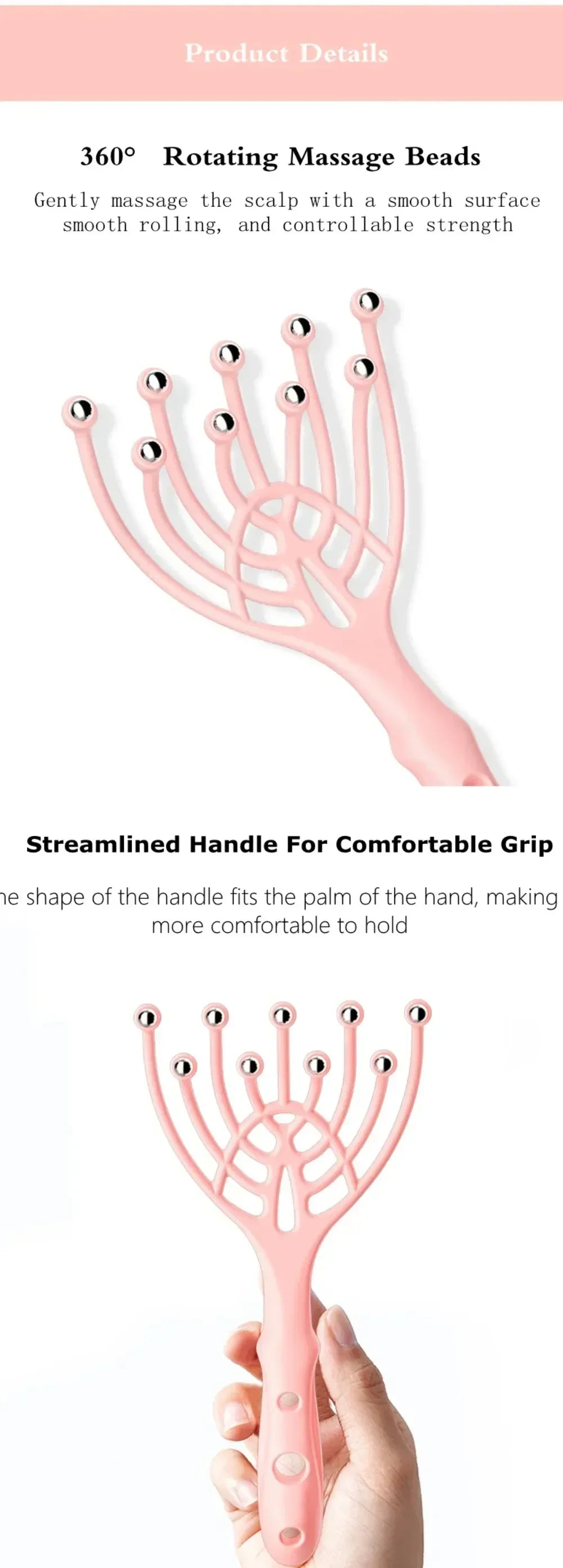 Nine-Claw Head Massager: Stress Relief & Relaxation