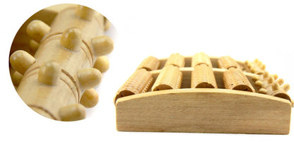 Wooden Foot Roller Wood Care Massage Reflexology Muscle Relax Massager