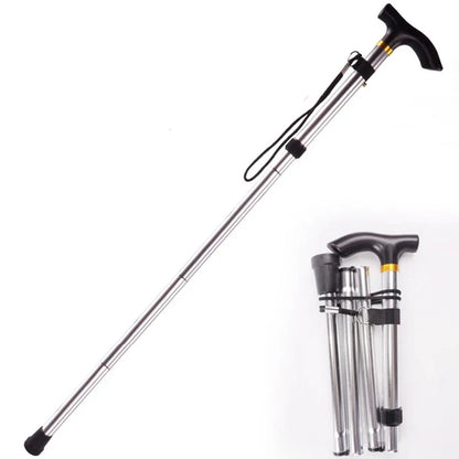 Multifunction Walking Stick Trekking Pole Telescopic Folding Hiking Stick Walking Cane