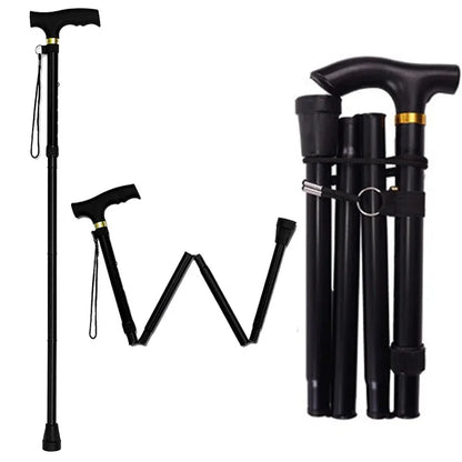 Multifunction Walking Stick Trekking Pole Telescopic Folding Hiking Stick Walking Cane